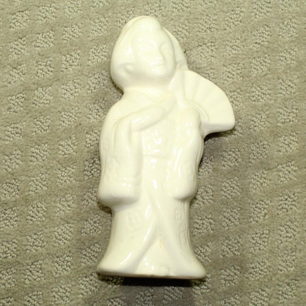 Vintage Benihana Ceramic Solid White Geisha Girl Tiki Mug Cocktail Kimono Tokyo